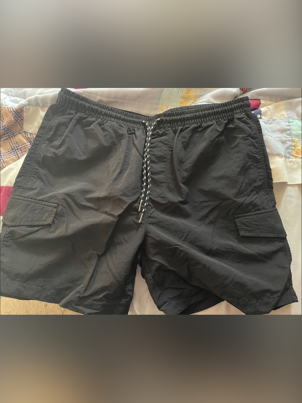 Original Use Black Men's Hybrid Cargo Shorts